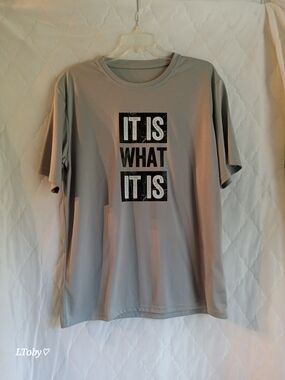 Men's Gray 'It Is What It Is' Graphic Tee